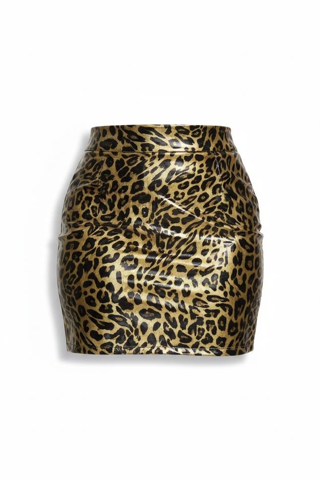 Jupe Léopard Brillante Mini Chic