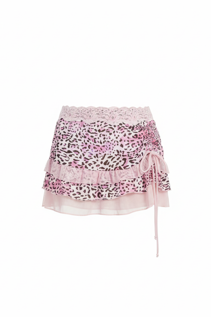 Jupe Cache Coeur Leopard