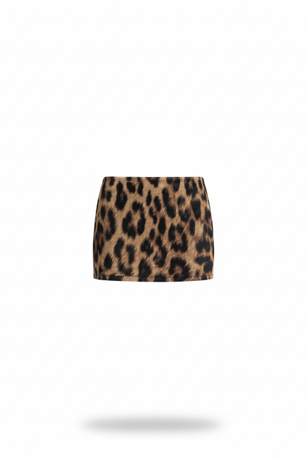 Jupe Léopard Mini Ajustée Chic