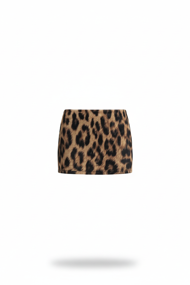 Jupe Léopard Mini Ajustée Chic